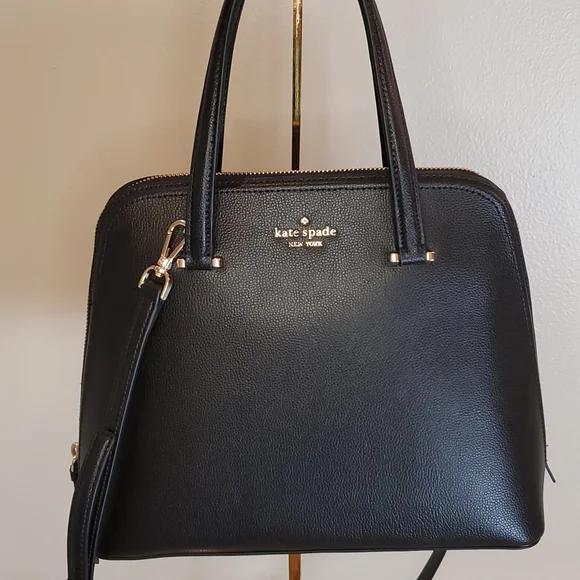 🎉HP🎉! Kate Spade ♥️NWT♥️ Medium Black Dome Satchel! - Picture 6 of 16
